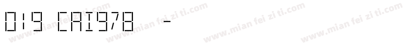 019 cai978字体字体转换